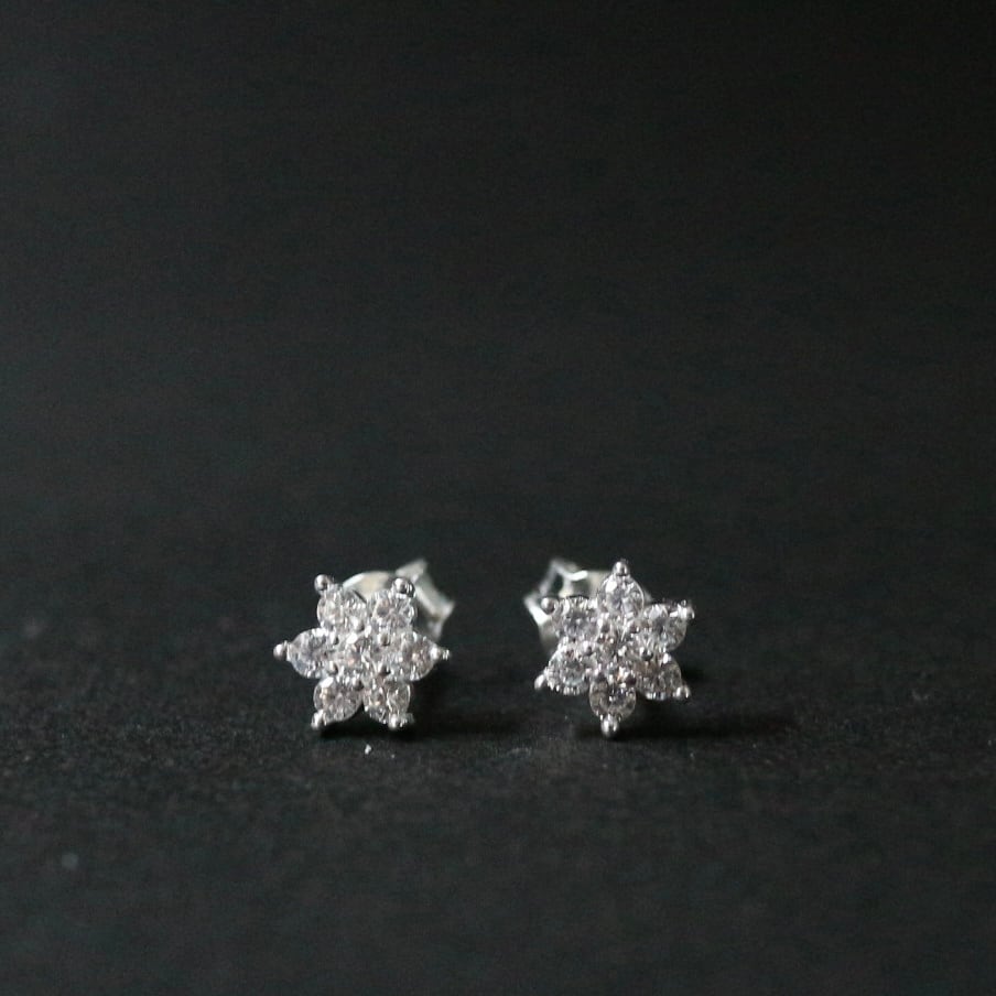 雪の結晶ピアス | vivid market