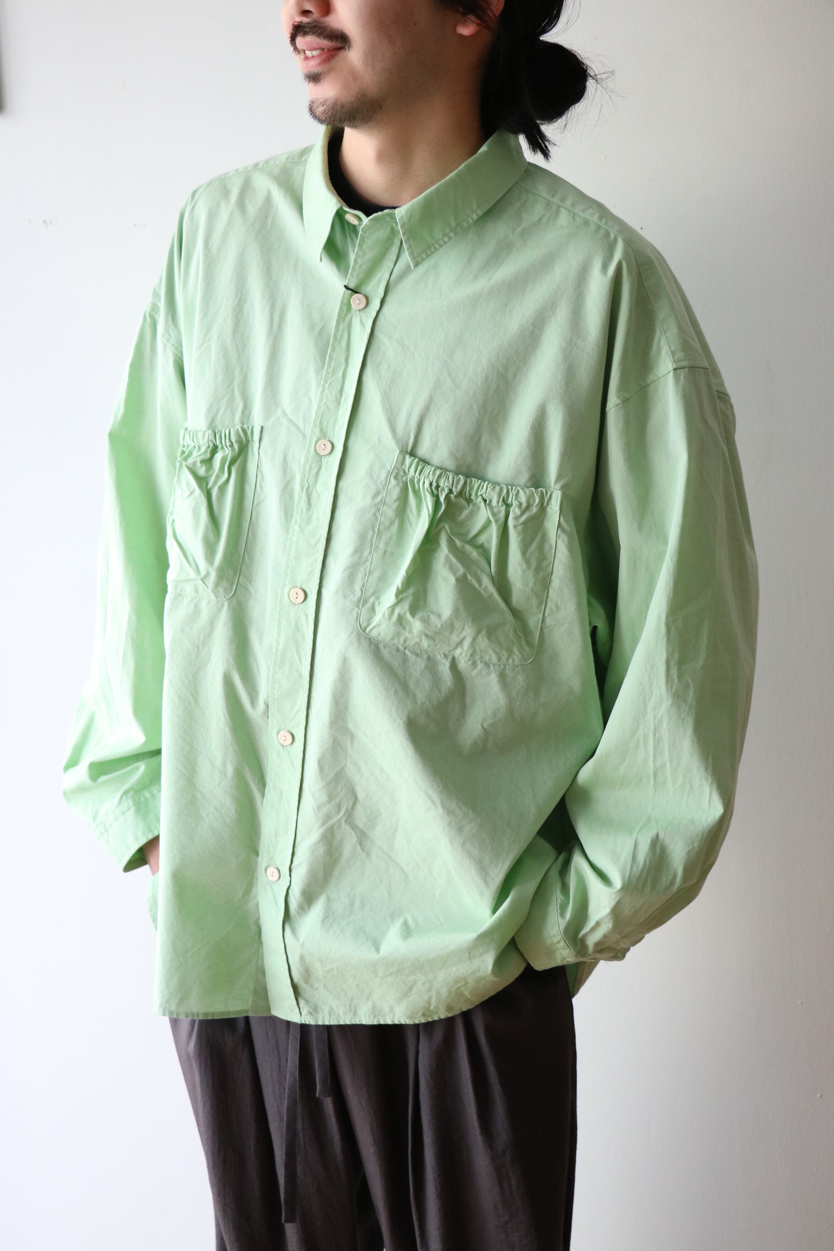 refomed -WRIST PATCH WIDE SHIRT- / RESH-029 / リフォメッド refomed -WRIST PATCH WIDE SHIRT- / RESH-029 / リフォメッド
