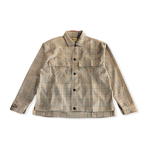 【NIGHTBEAT】JUNKBLUESオリジナル/ Shirts type JACKET (brown check)