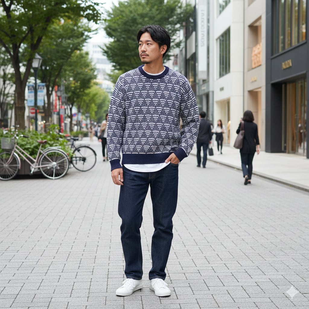 scotch&sodaのセーター デザインニット】scotch&soda（スコッチアンドソーダ） パターン総柄