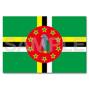 世界の国旗ポストカード ＜アメリカ＞ ドミニカ国 Flags of the world POST CARD ＜America＞ Commonwealth of Dominica