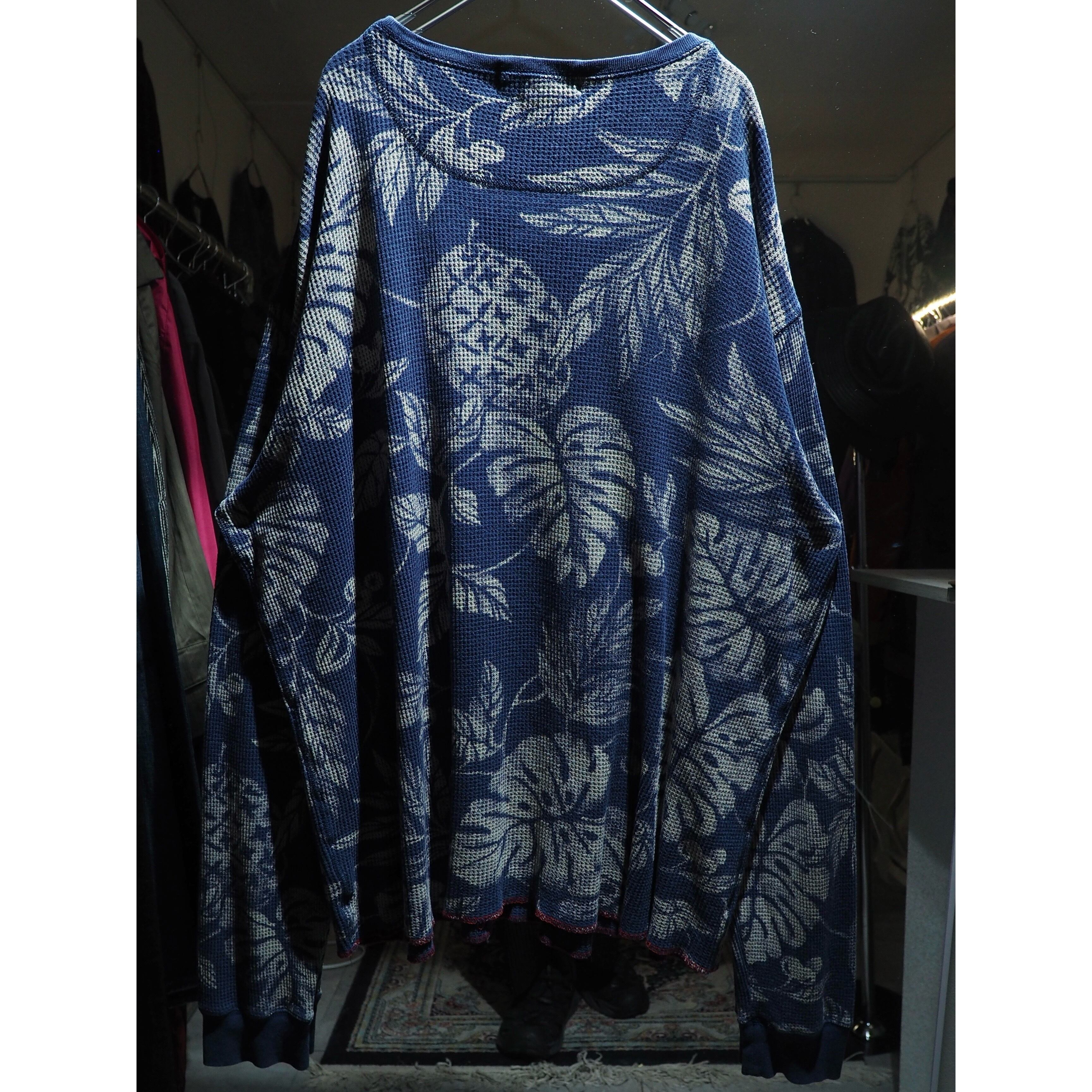 1990s ” Polo Ralph Lauren ” Beautiful leaf printed vintage loose long sleeve Tee