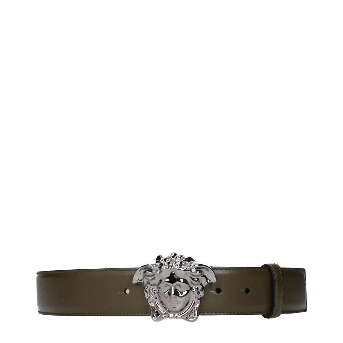 VERSACE ヴェルサーチ メンズ ベルト レザー グリーン
