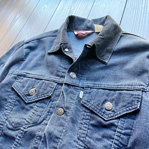 80s Levi's 3rd Type  〝NAVY〟Corduroy  Jacket  Size 34