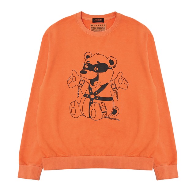 JOEGUSH | BONDAGED BEAR SWEATSHIRTS (ORANGE)