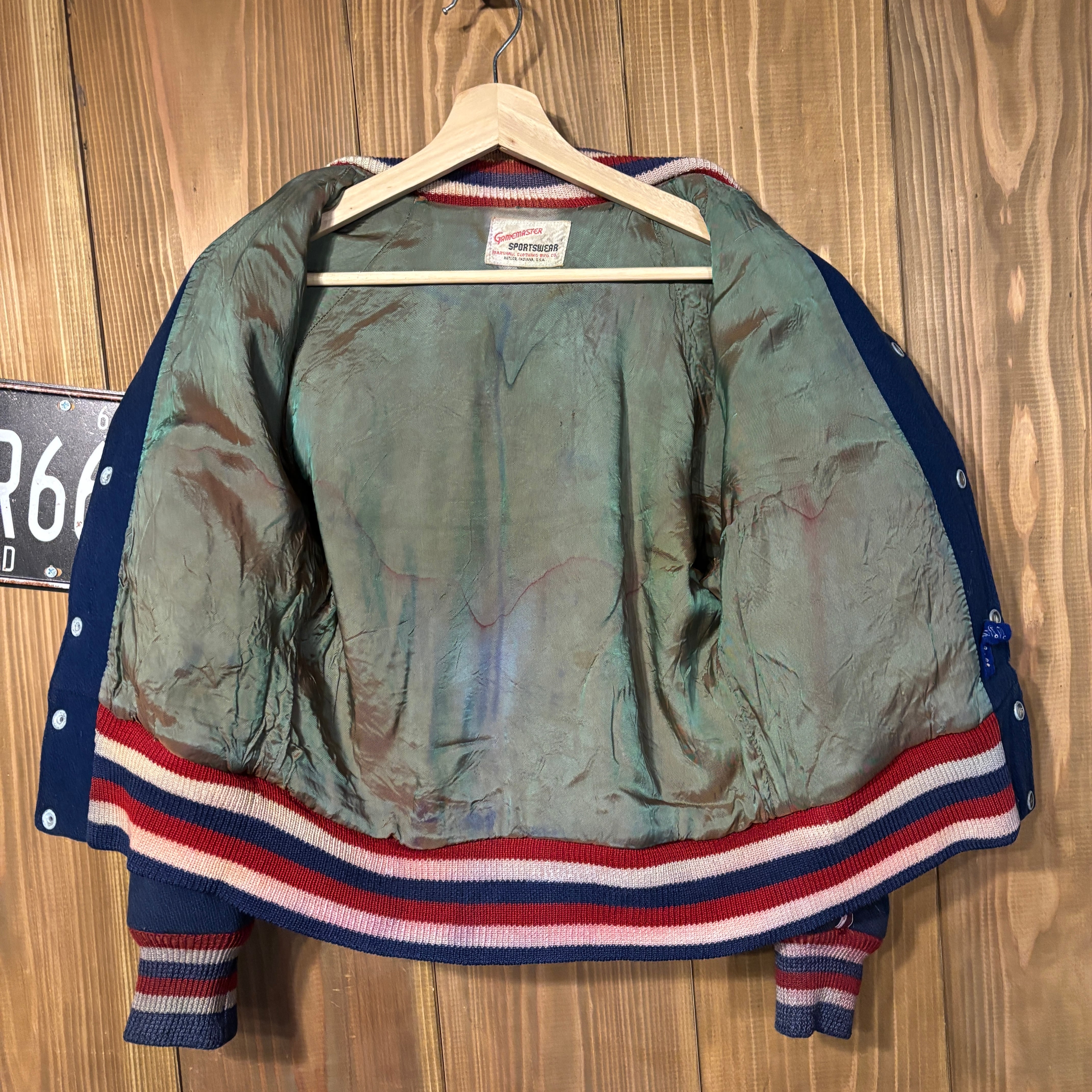 60s USA製 GAMEMASTER ウールスタジャン スポーツジャケット