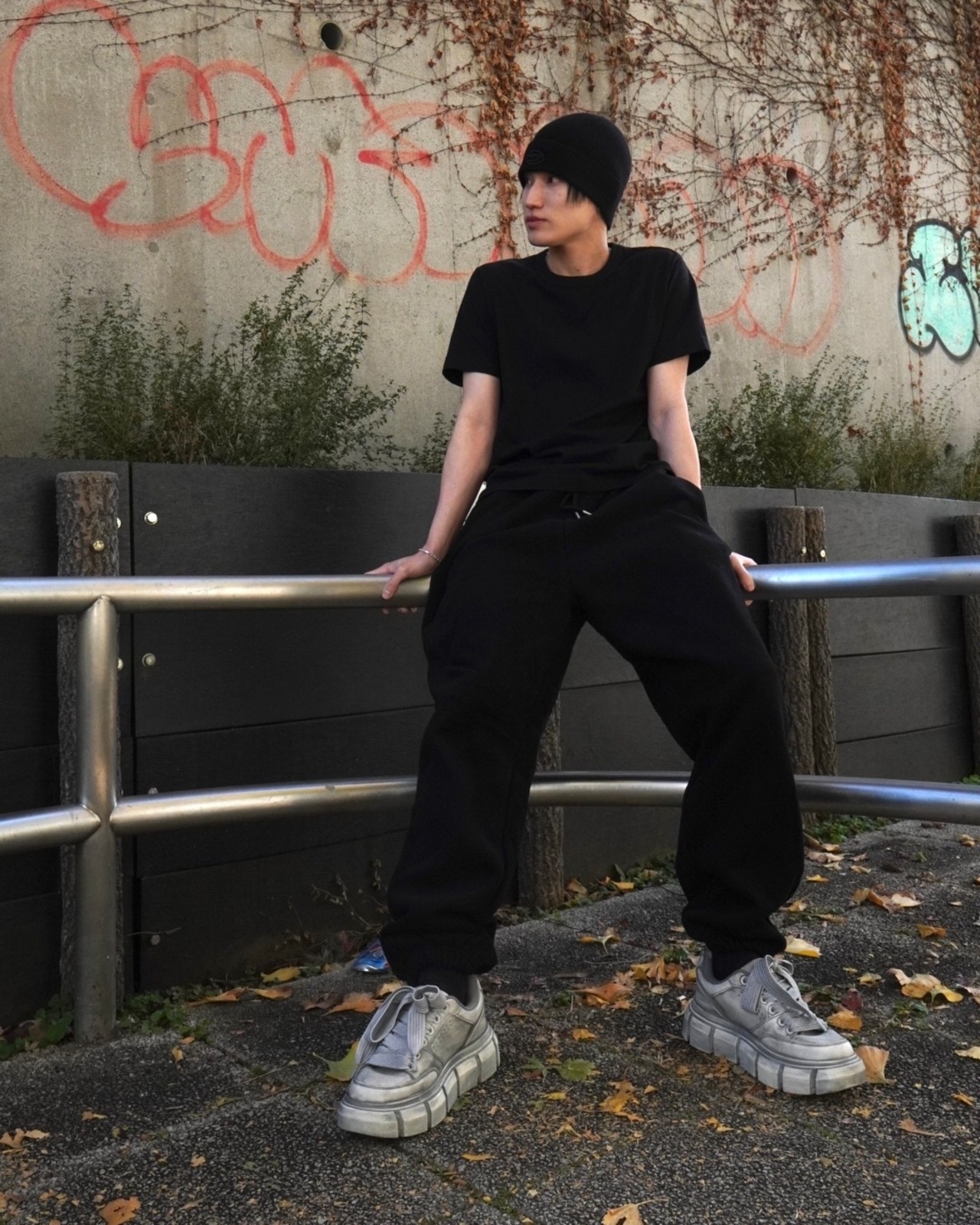 スウェットジョガーpt/Black