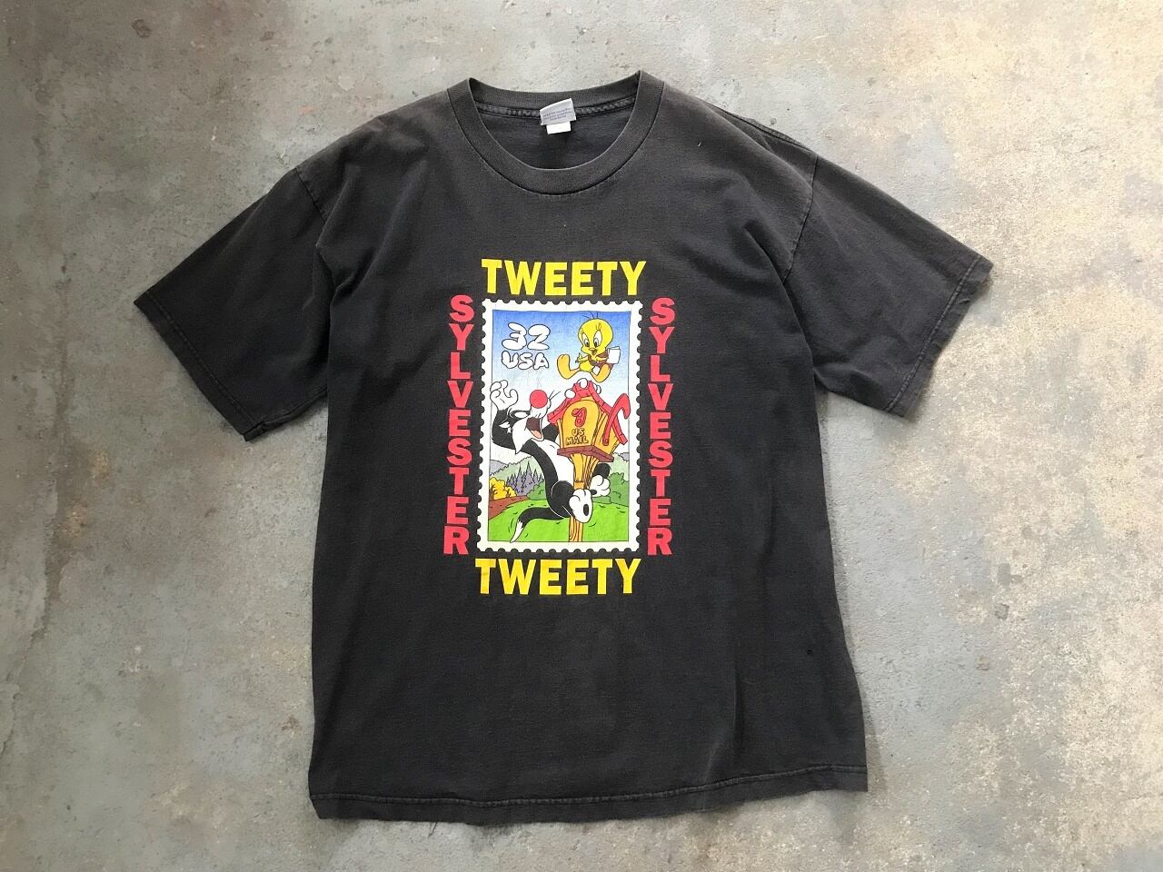 1997 LOONEY TUNES Stamp Collection T-shirt MADE IN USA