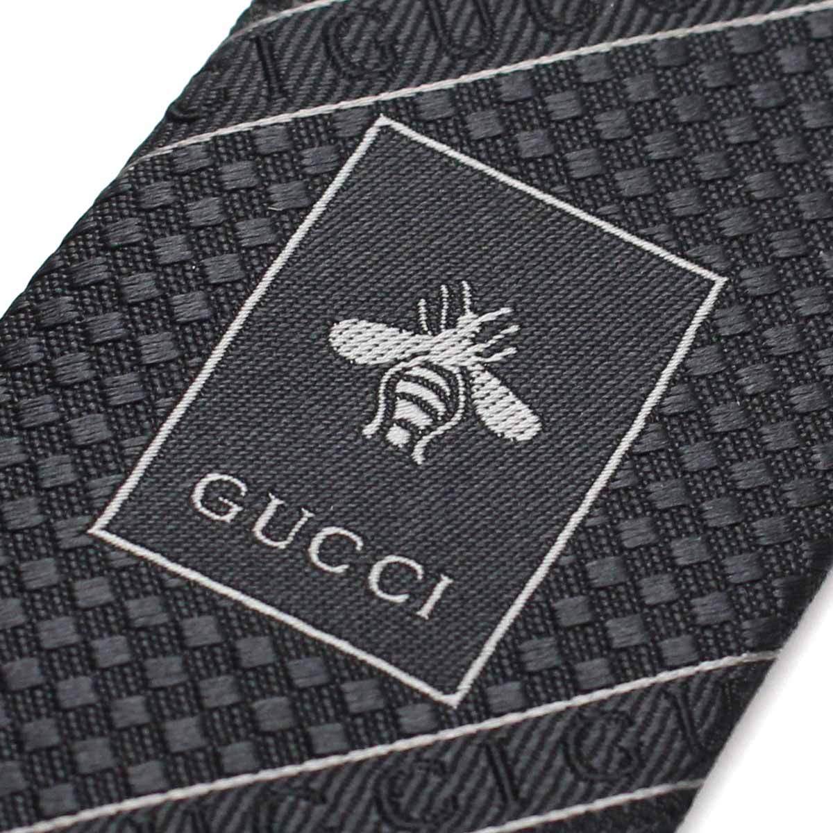 グッチ GUCCI ネクタイ 499694 4B002 1000 ブラック メンズ | Brands