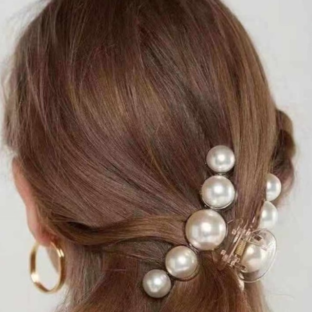 pearl hair clip（2type）＜a625＞