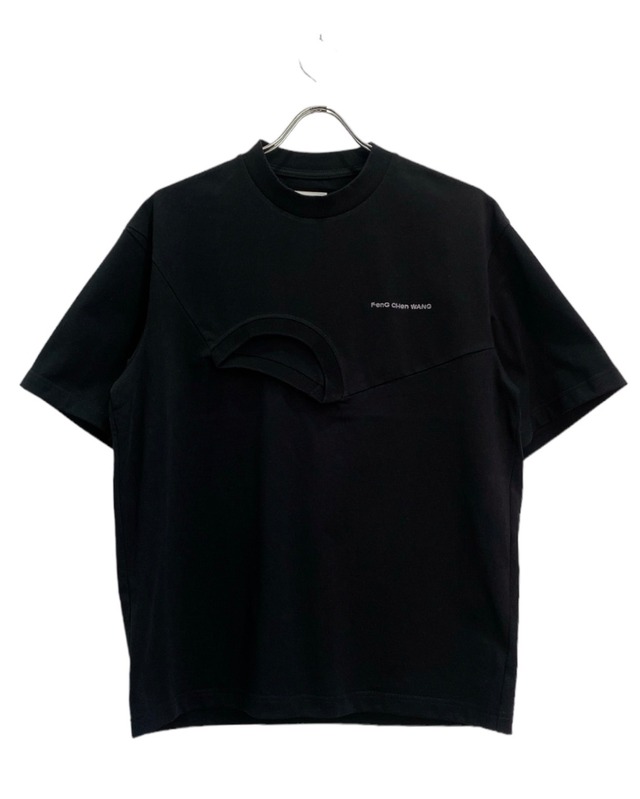 FENG CHEN WANG / PANELLED COLLAR T-SHIRT