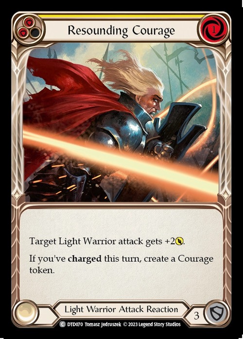 DTD070【EN】『RF』【Light Warrior】Resounding Courage(Yellow) 画像