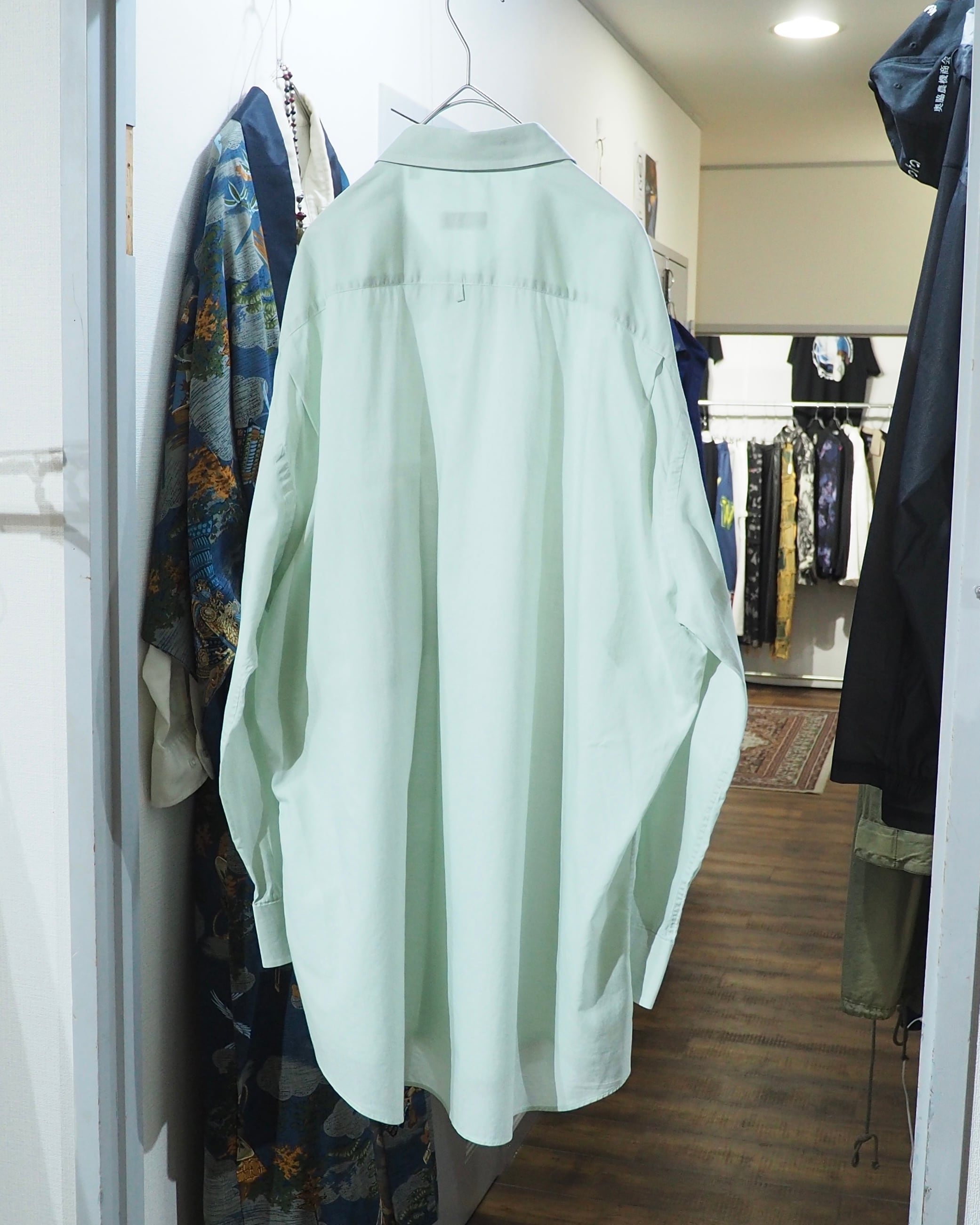 1990s " PAL ZILERI - Made in Italy " Pastel Mint Green Color vintage Dress shirt
