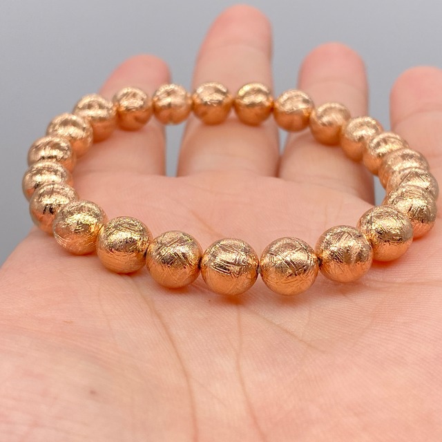 ギベオン メテオライトブレスレット 隕石 ピンクゴールド