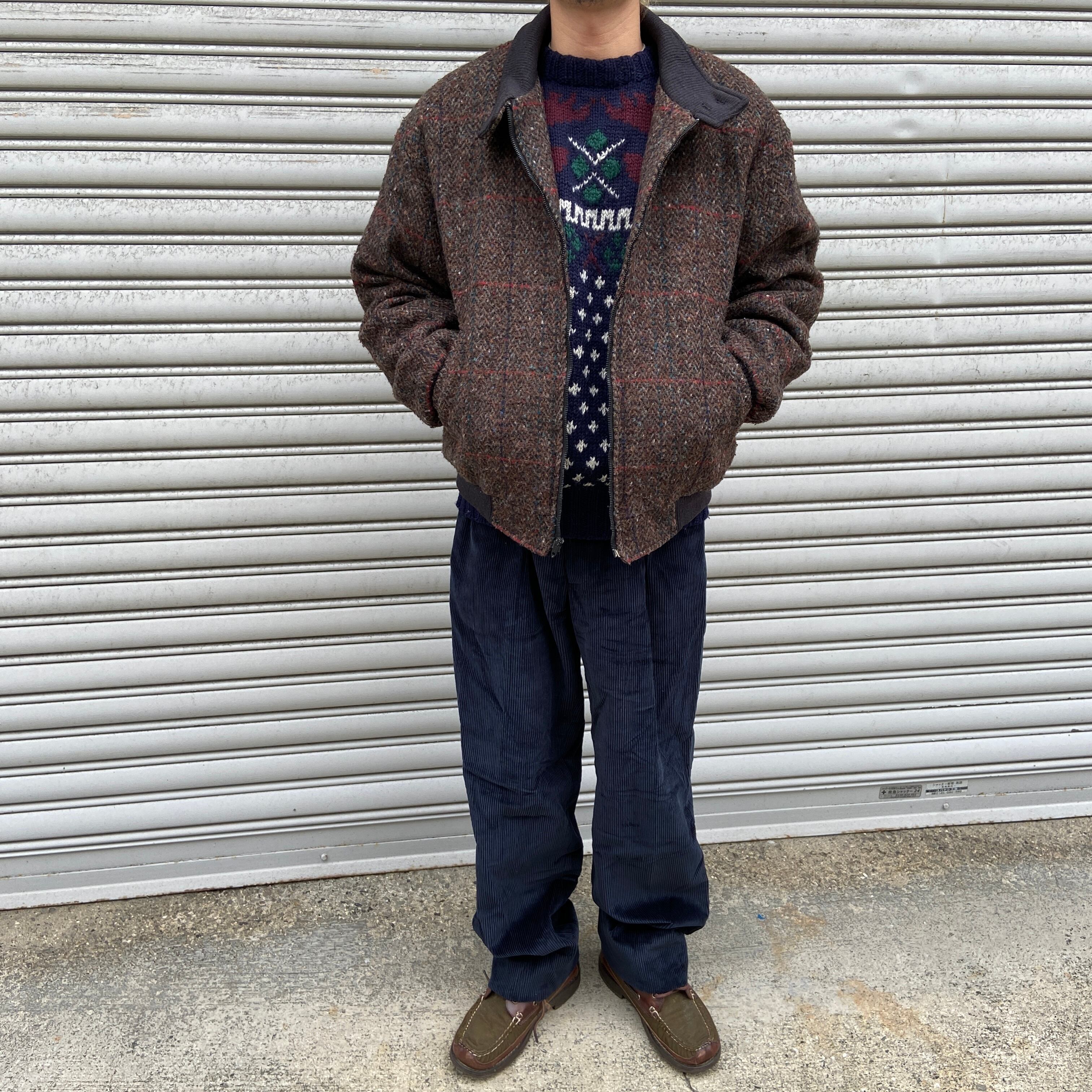 80s USA製 EddieBauer ウールブルゾンジャケット M 黒タグ 80s USA製 EddieBauer ウールブルゾンジャケット M 黒タグ