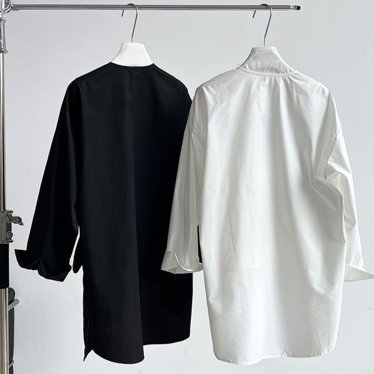 Irregular Waistband Tied Shirt / イレギュラー ウエストバンド タイ シャツ