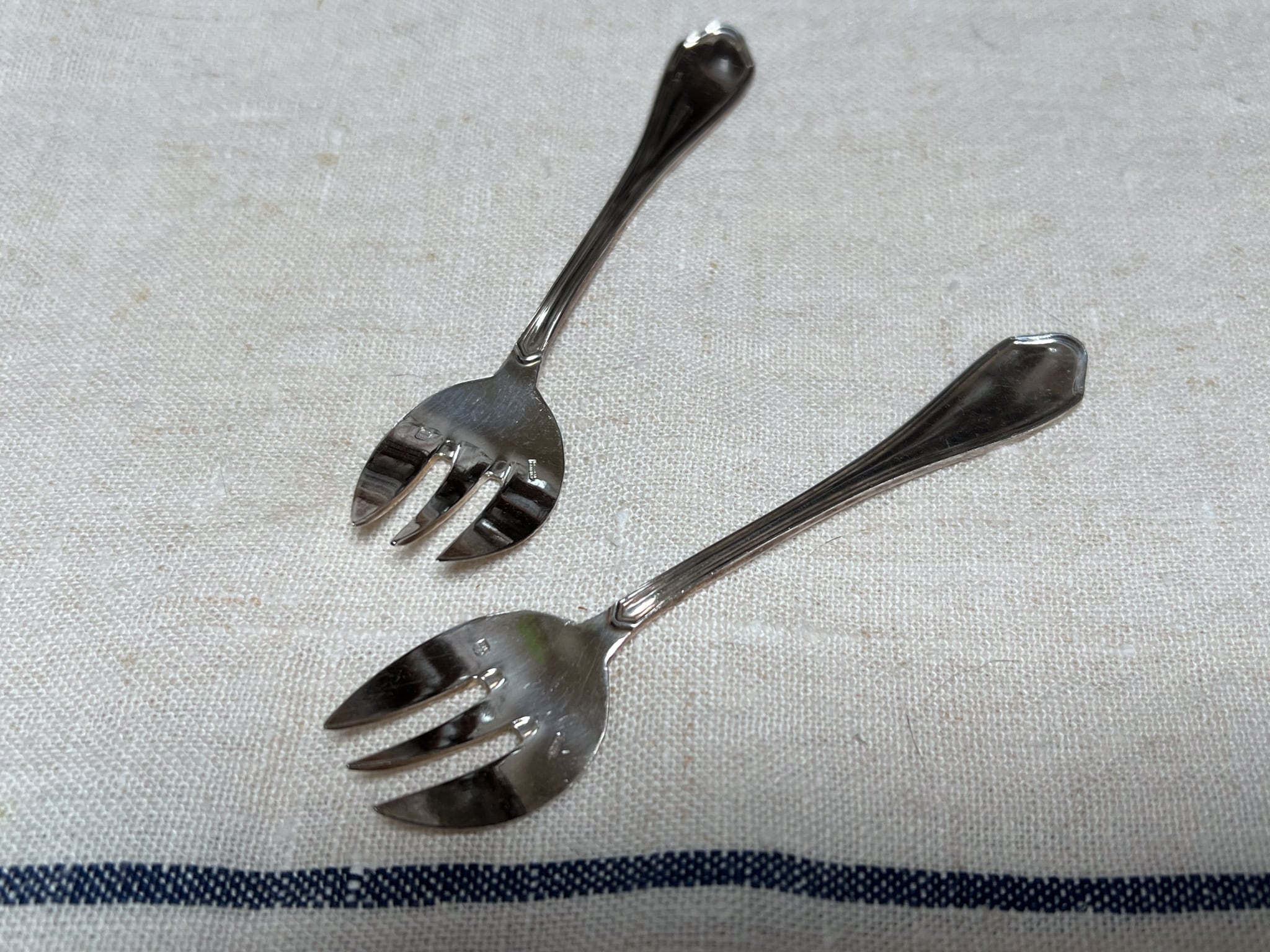 オイスターフォーク RAVINE d'enfert社製 銀メッキ フランスアンティーク ヴィンテージ