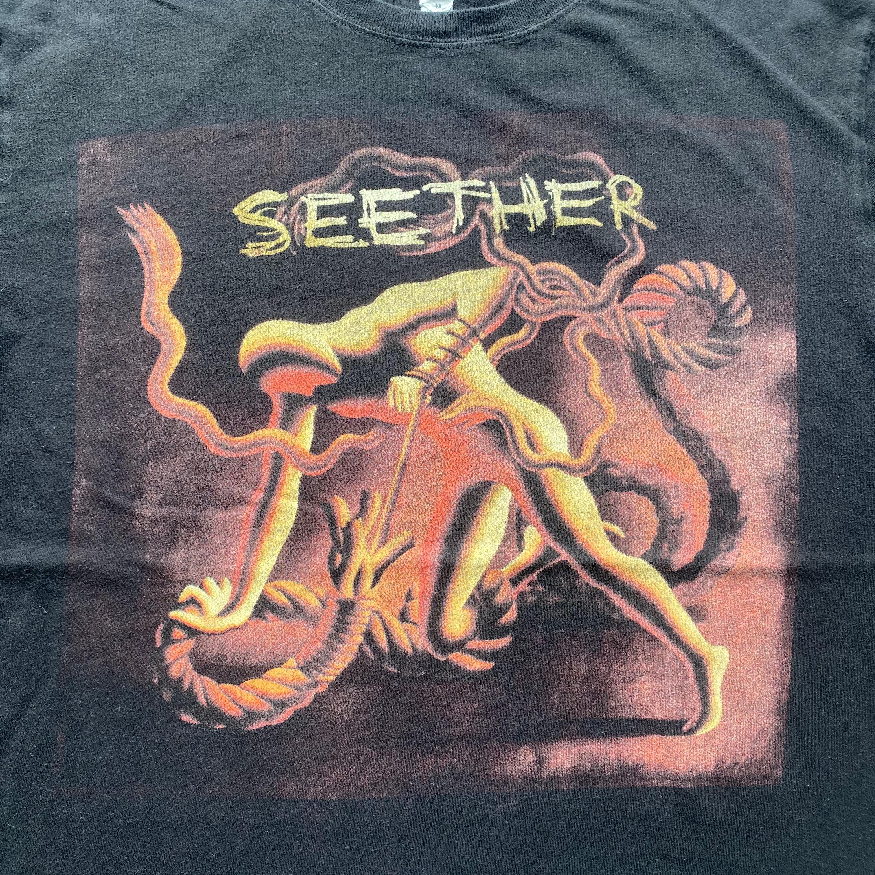 SEETHER シーザー TOUR 2011 バンドTシャツ メンズM 古着【Tシャツ 