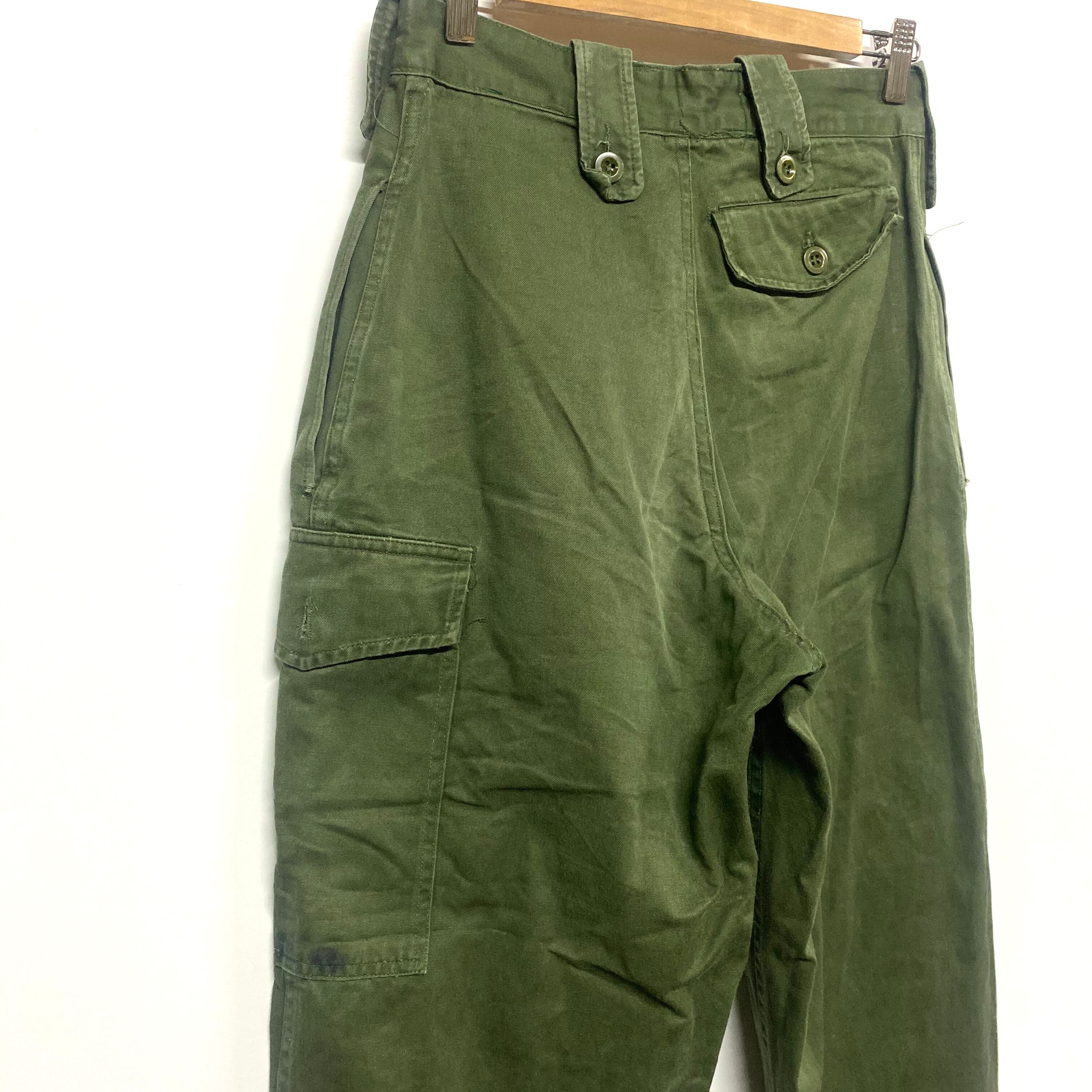 70年代 ベルギー軍 フィールドパンツ カーゴパンツ ヴィンテージ メンズW28 古着【ロングパンツ】 | cave 古着屋【公式】古着通販サイト