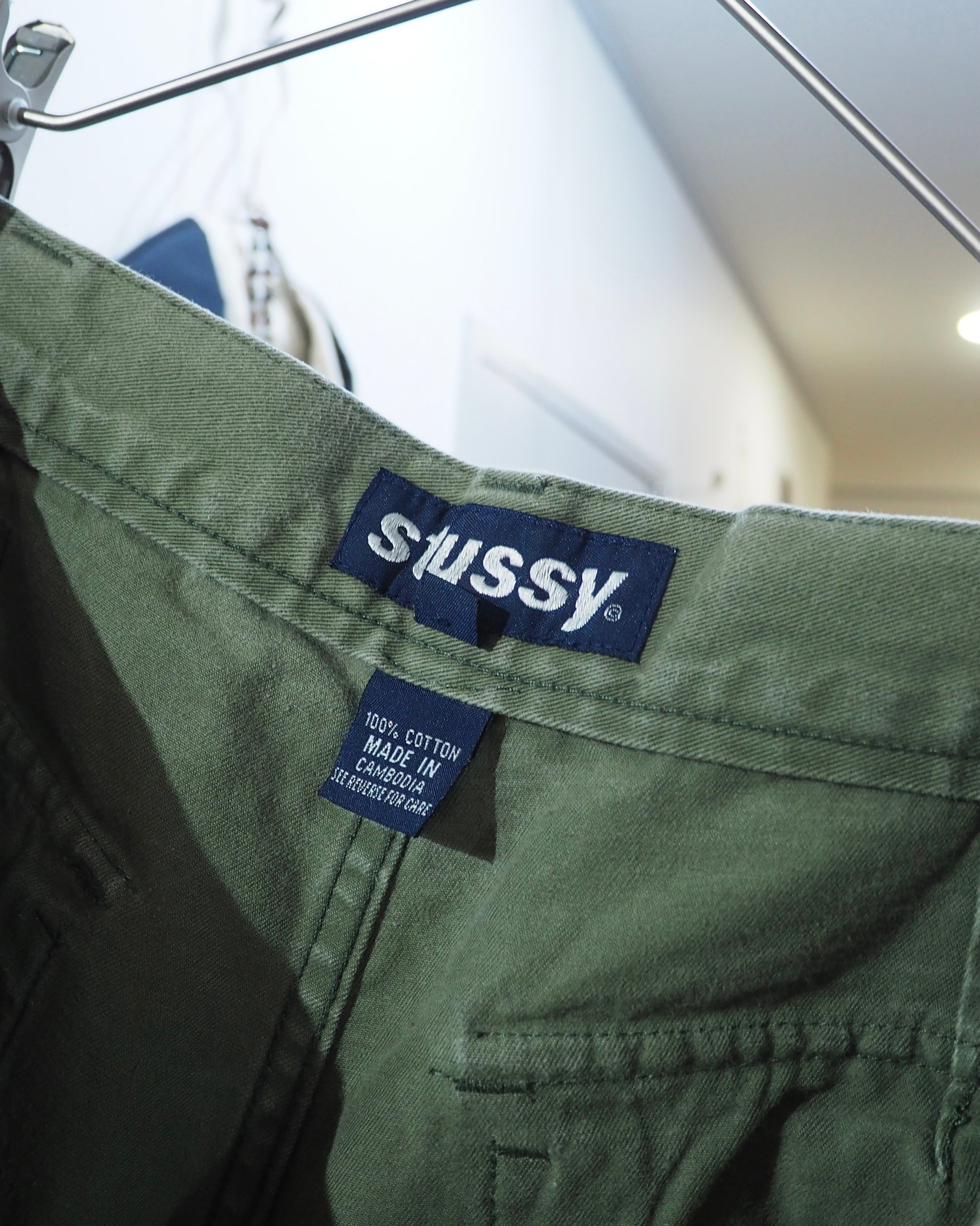 1990s" Old Stussy " vintage Wide Cargo shorts Pants