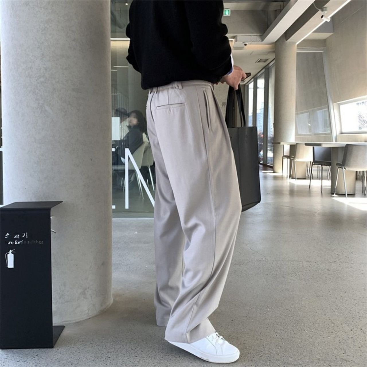 ダブルプリーツベーシックパンツ　1156