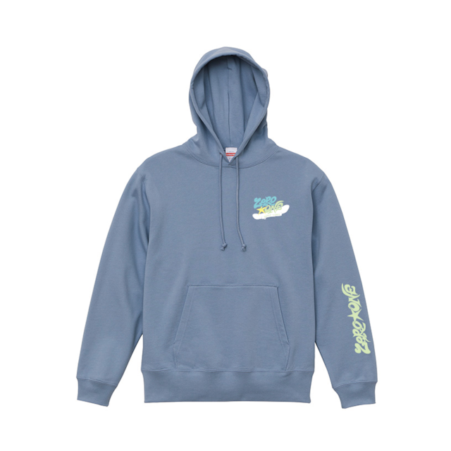 zero☆one 「Graffiti Logo 23」HOODIE /  DULL BLUE