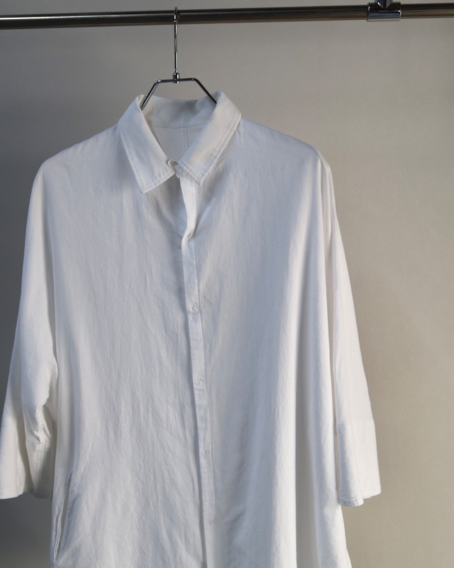 【Yohji Yamamoto】oversize cotton shirt/ kyoto store
