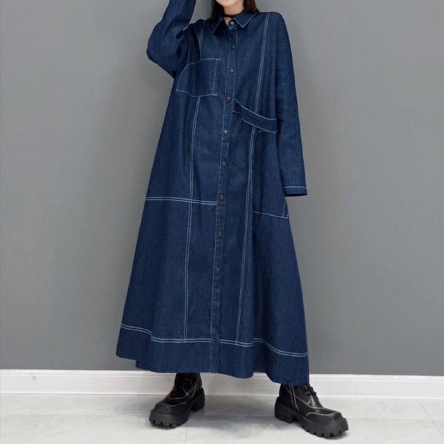 denim loose dress　　　1-604