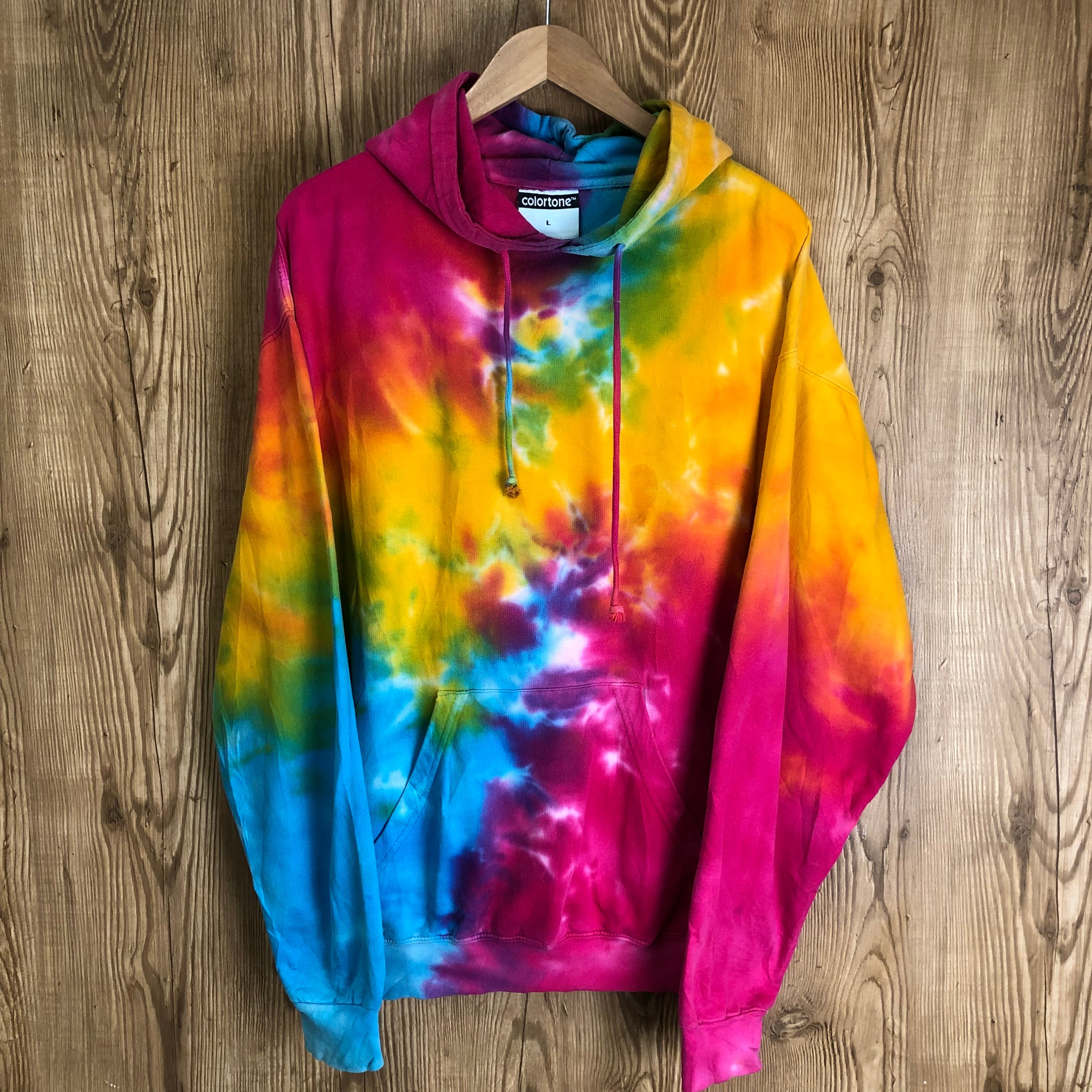 ☆90s VINTAGE COLORTONE タイダイ染め スウェットパーカー メンズL ☆90s VINTAGE COLORTONE タイダイ染め スウェットパーカー メンズL