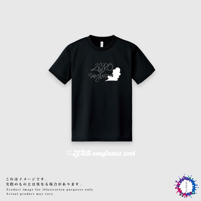 【2026夏季限定】「ゼロ・サングラス」ドライTシャツ(黒)※発送時期:4月末頃~