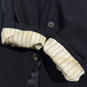 USA製 DONNA KARAN NEW YORK COUTURE ダナキャラン テーラードジャケット /ブラック系 メンズ アメリカ製