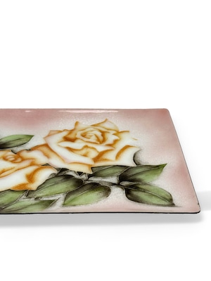 ヴィンテージ雑貨 薔薇の飾り皿