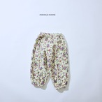 【middle name】Fleecy flower pants