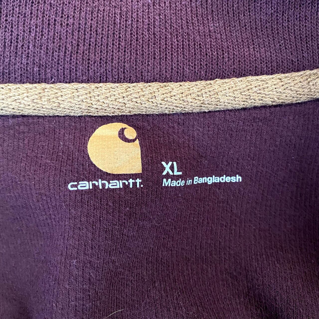 Carhartt カーハート ワンポイントロゴ ハーフジップ スウェットシャツ