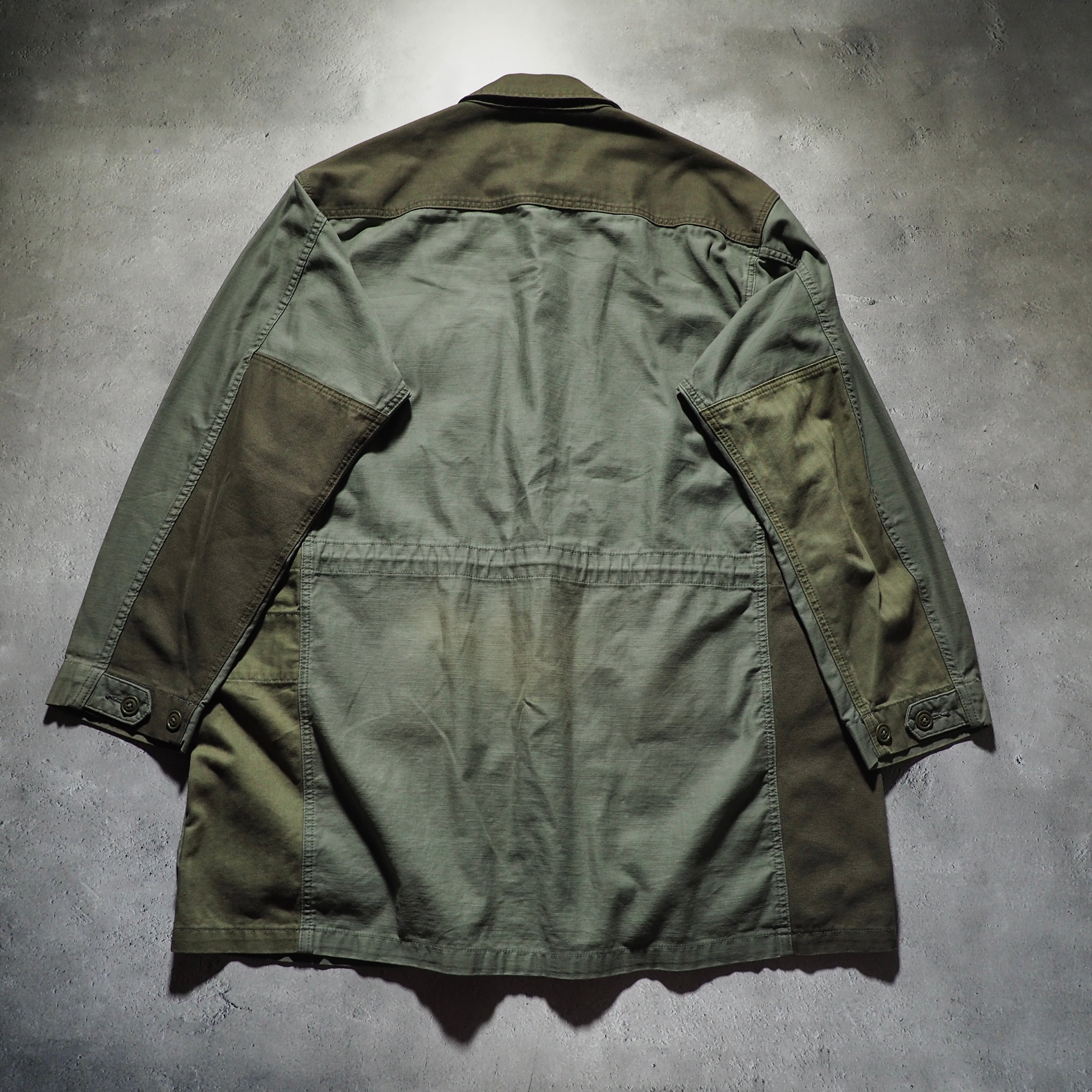 ” AVIREX ” Rebuild panel Docking vintage loose military jacket