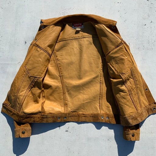 70's Levi's リーバイス 3rd TYPE スエードジャケット スモールe 希少 ...