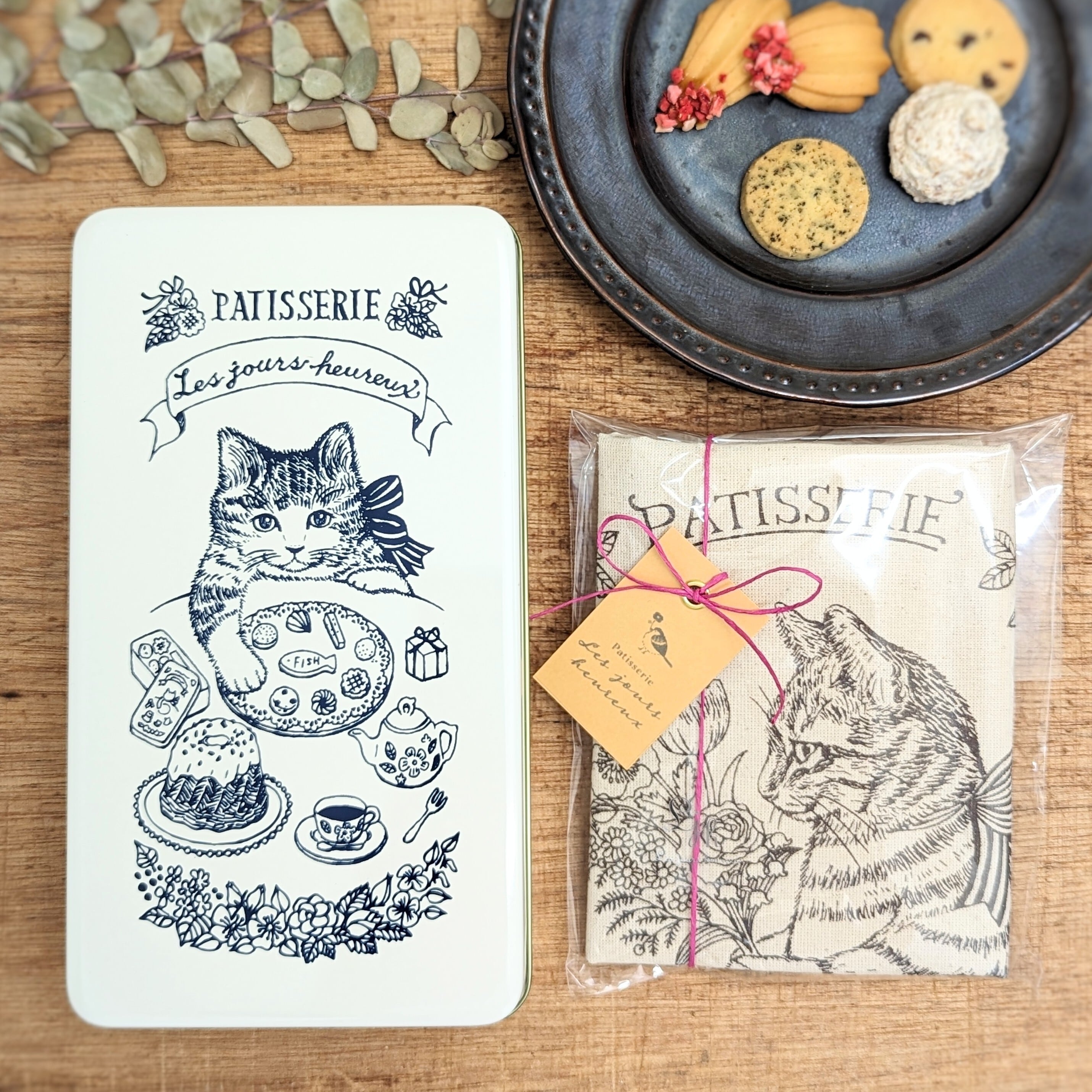 クッキーアソートねこ缶とねこBagのセット | Patisserie Les jours heureux