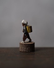 こっぱ人形　籠負い農婦　農民美術　/　戦前