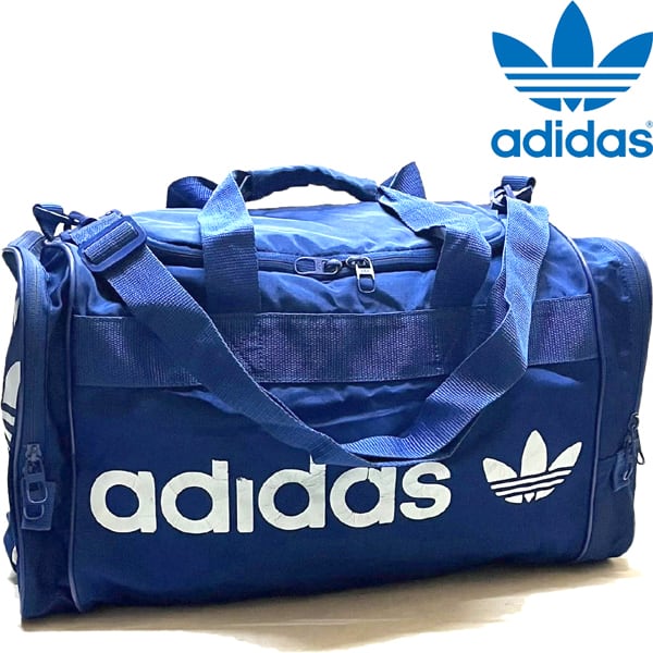 1点物◇アディダスadidasボストンバック青ショルダーバッグ古着メンズ