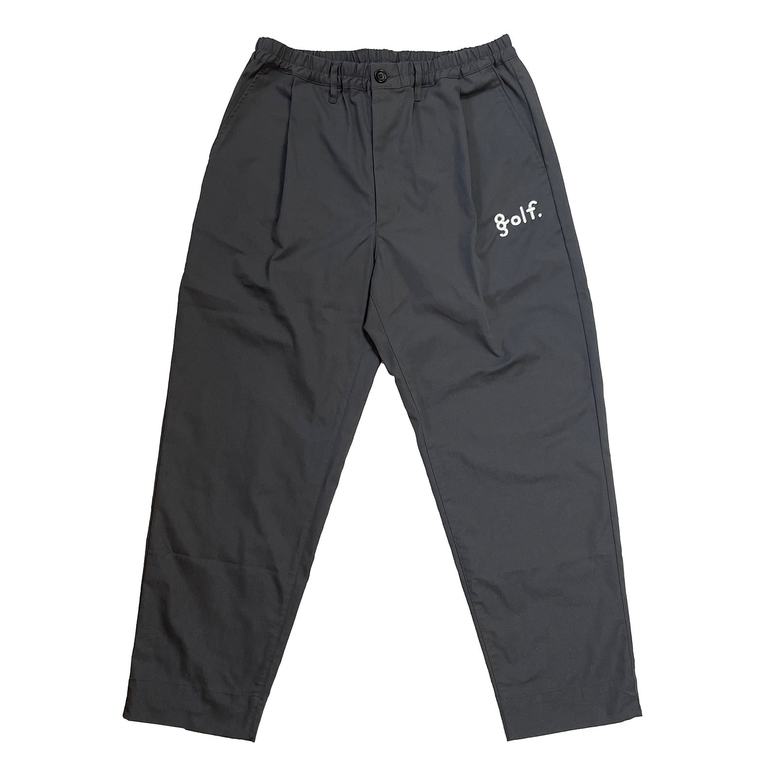 8g shoot ワンタックストレッチパンツ　クロ　L ONE TUCK STRETCH PANTS -CHARCOAL- | 8G SHOOT WEBSTORE
