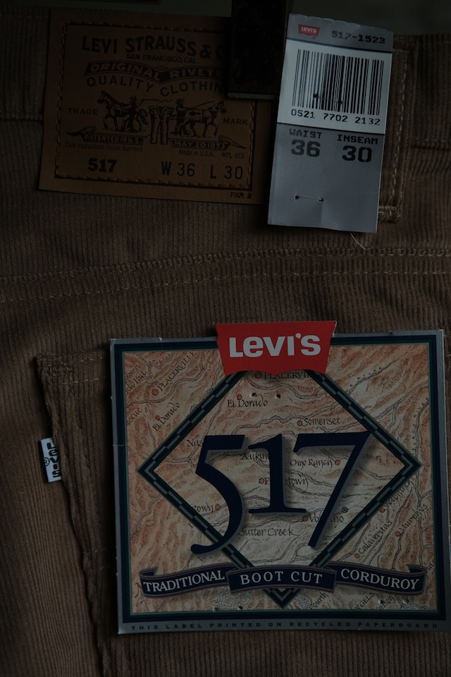 Utah/92's "Levi's" 517 corduroy pants/beige