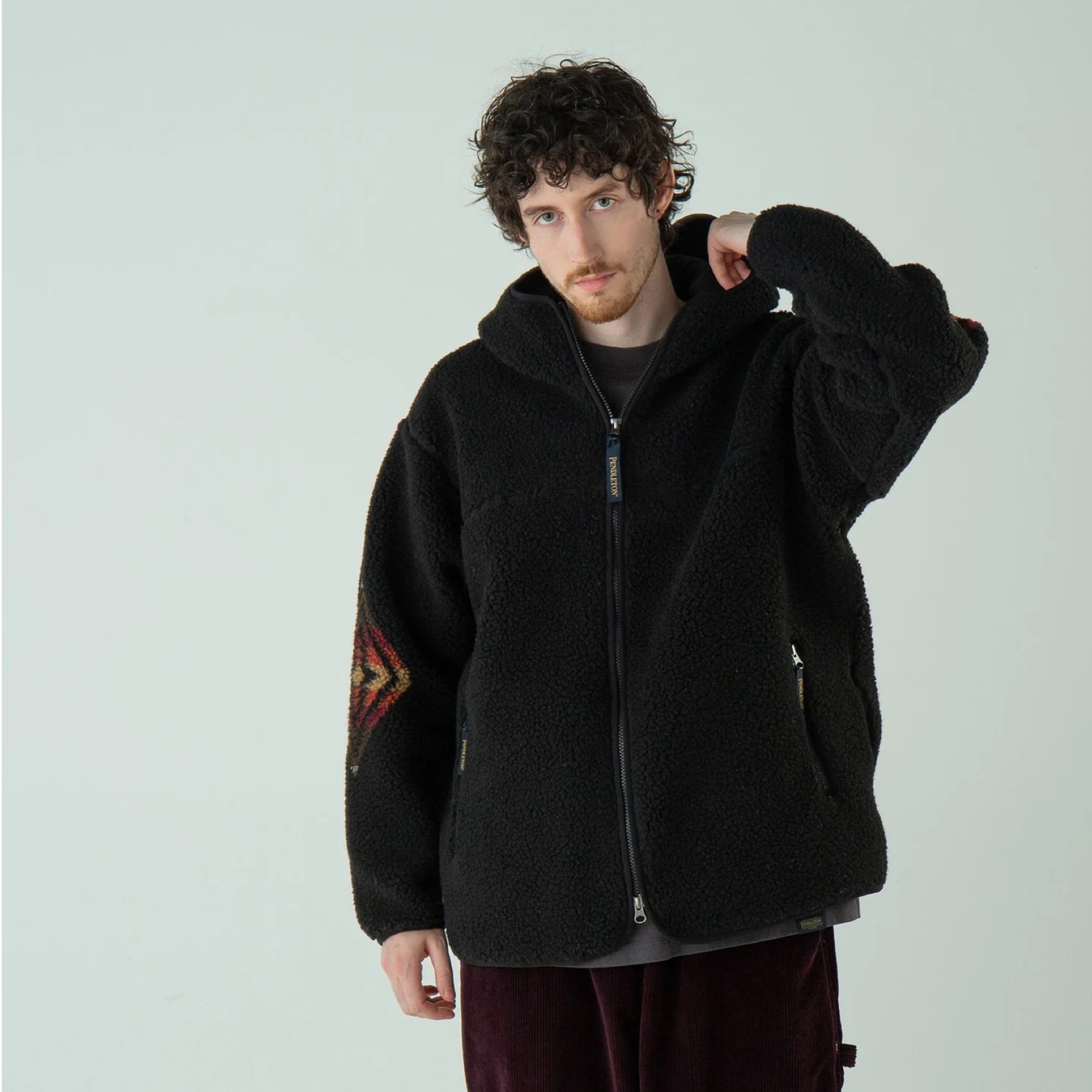 Pendleton 幾何学模様 フード付きブランケット ペンドルトン