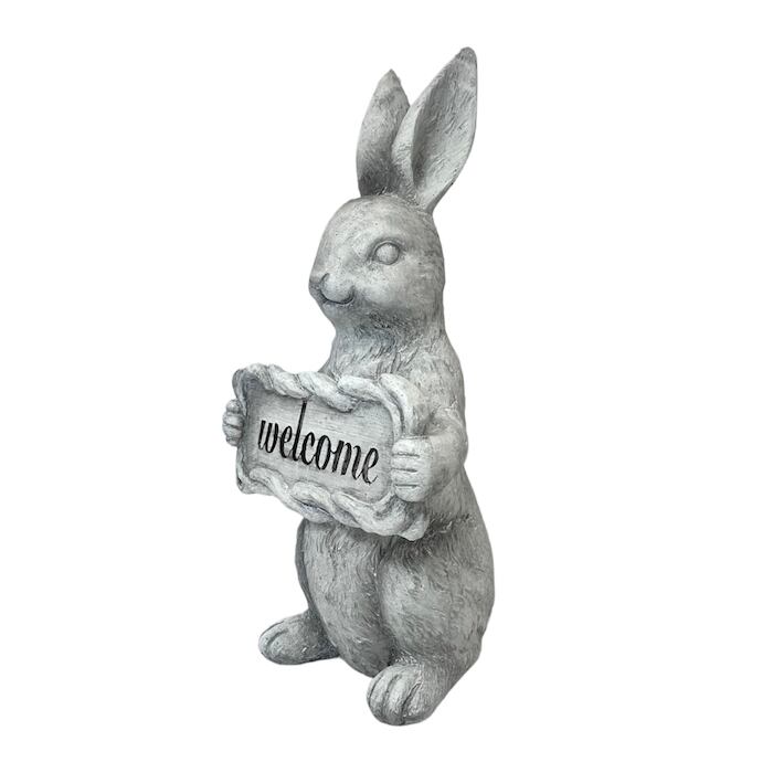 うさぎのガーデンサイン 80448 ウェルカム welcome うさぎ 白 兎