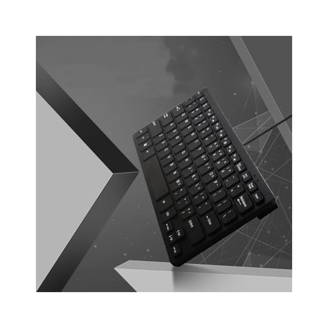 USB有線キーボード ミニ 英語配列 78キー 静音 小型 薄型 コンパクト