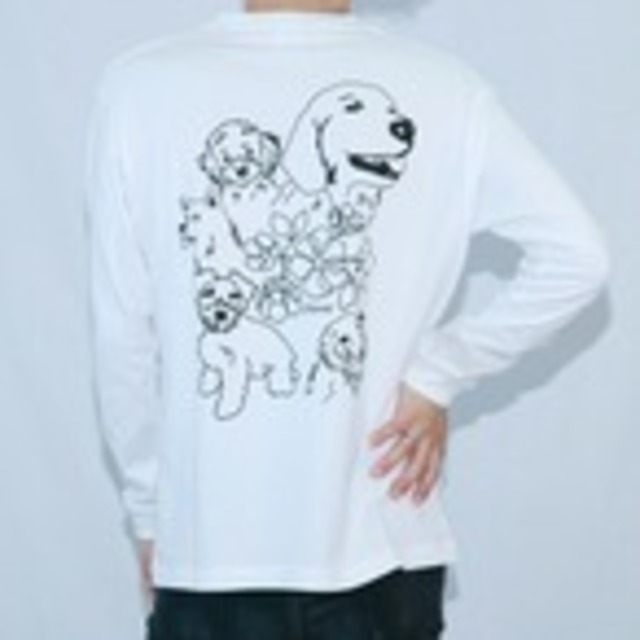 White / 長袖Tシャツ　