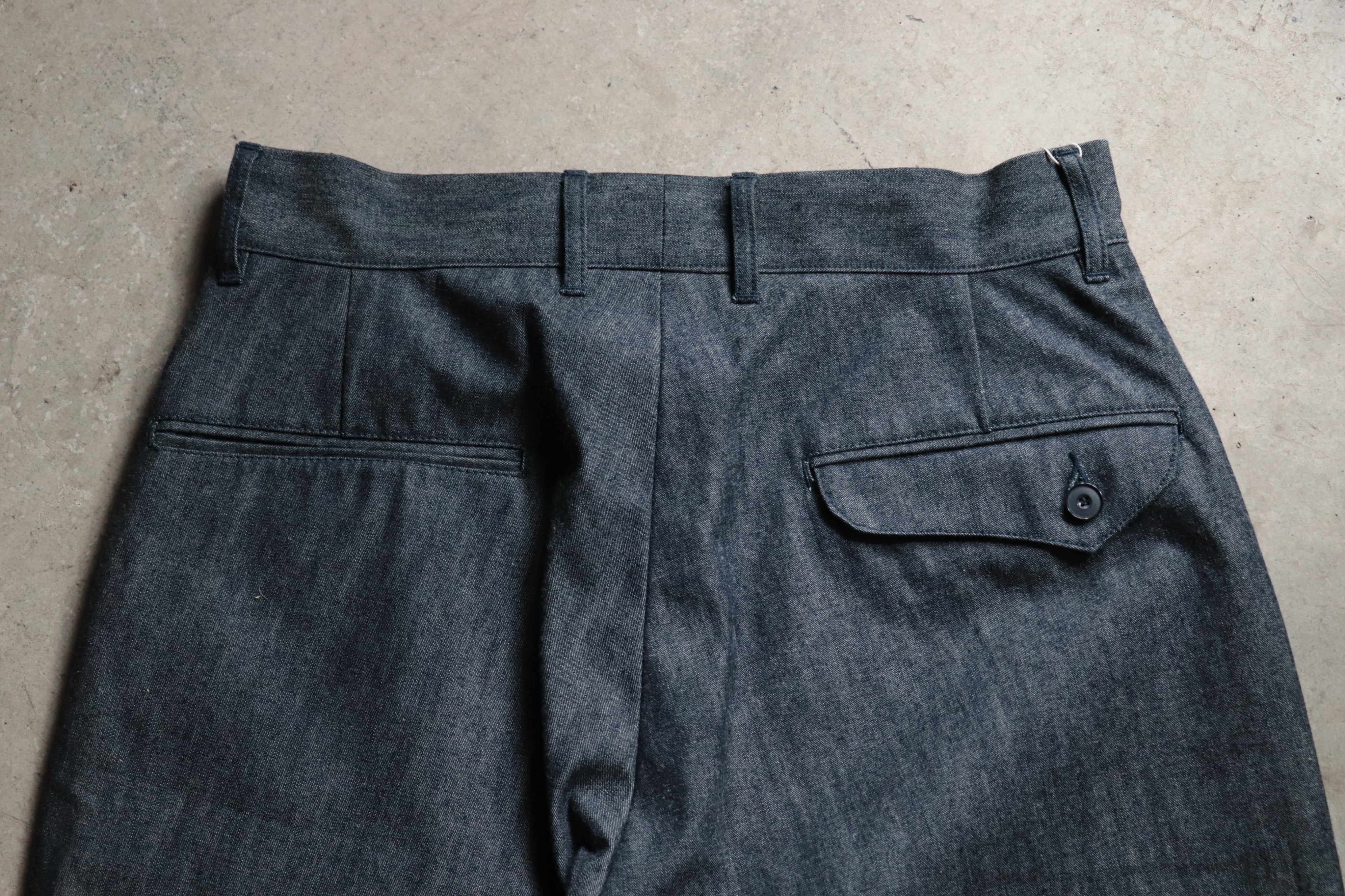ANACHRONORM/アナクロノーム INDIGO CHINO WIDE TROUSER SHORTS ANA266