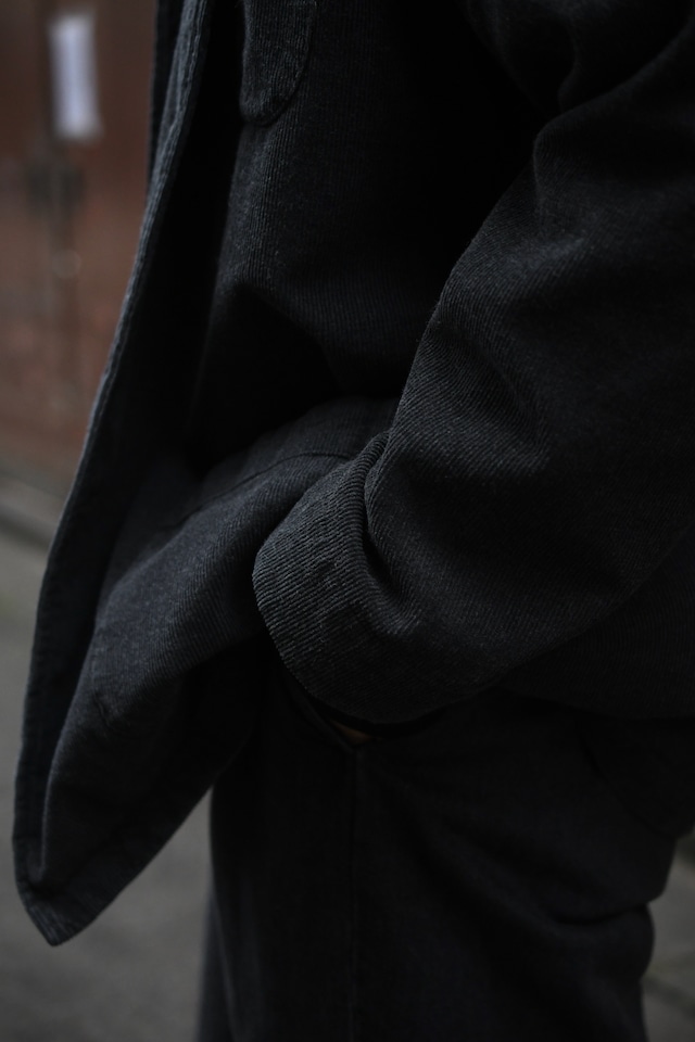 Cale / Stone Washed Corduroy Jacket (Charcoal)