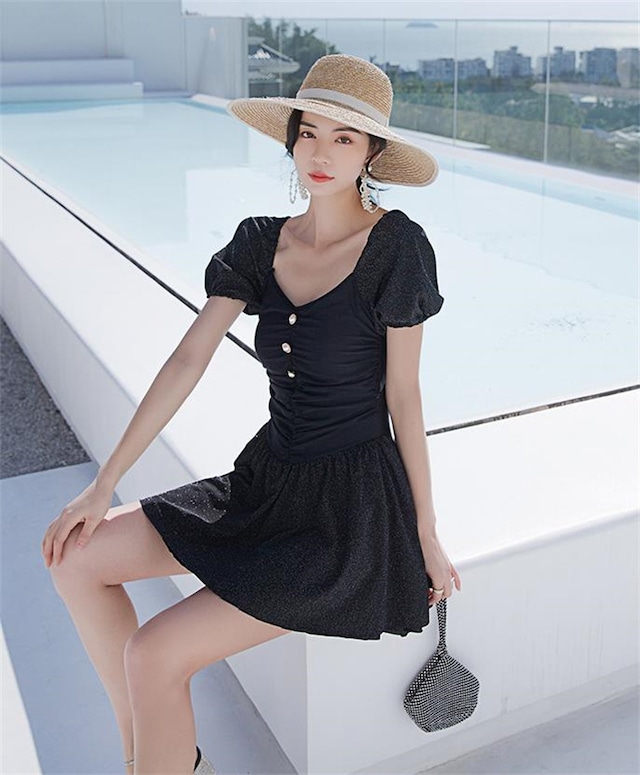 贈り物の悩みはいらないです ユニークなデザイン 半袖 温泉 水着 お出かけ 保守的 新品