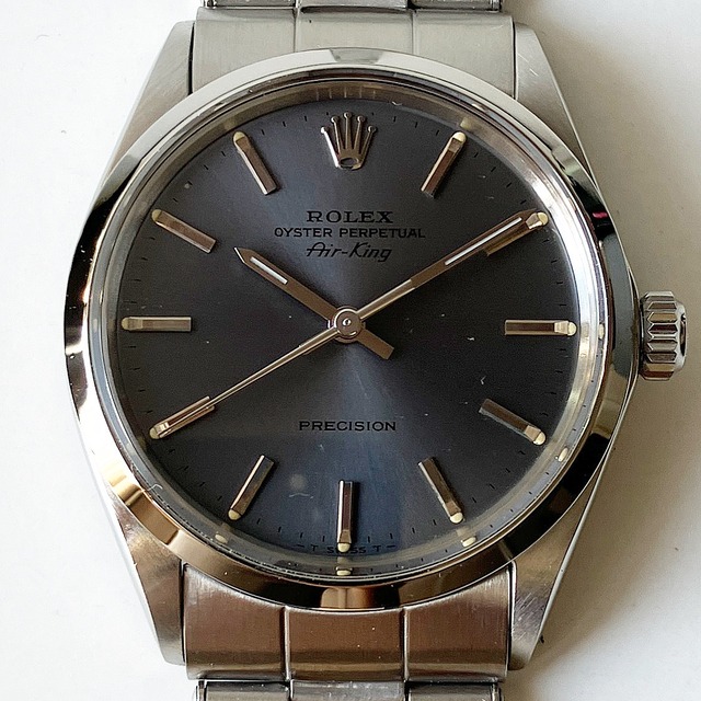 Rolex Oyster Perpetual Air King 5500 (20*****) Gray dial with Black letter