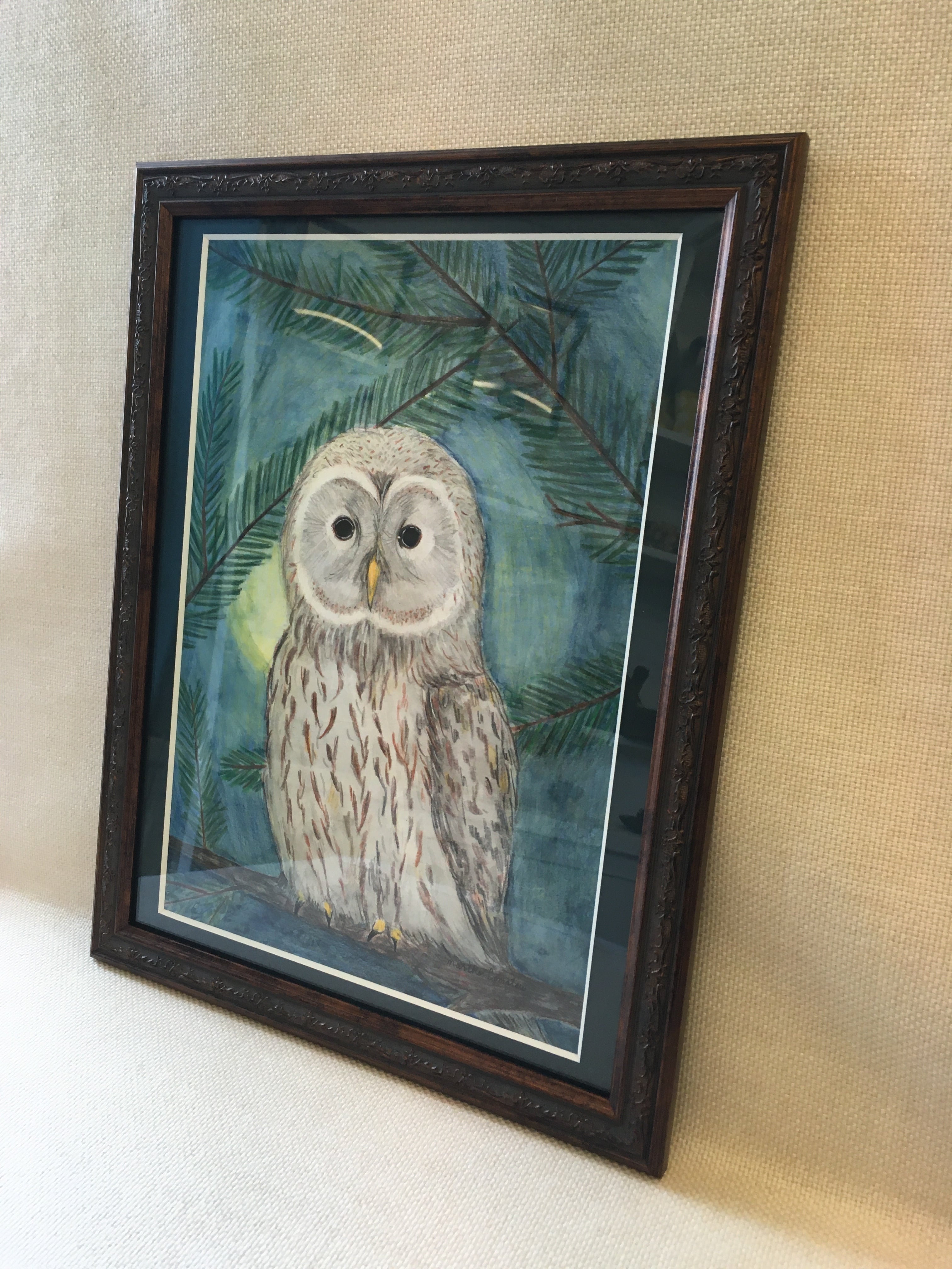 原画 梟 福来たる #179 ※額装付き 原画 梟 福来たる #179 ※額装付き 原画 梟 福来たる #179 ※額装付き